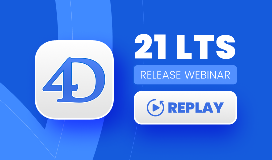4D 21 LTS RELEASE WEBINAR